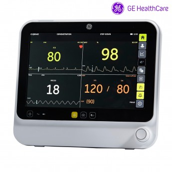 Прикроватный монитор пациента GE B125M с настраиваемыми тревогами Компактный GE HEALTHCARE