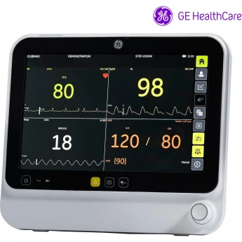 Прикроватный монитор пациента GE B125M с настраиваемыми тревогами Компактный GE HEALTHCARE